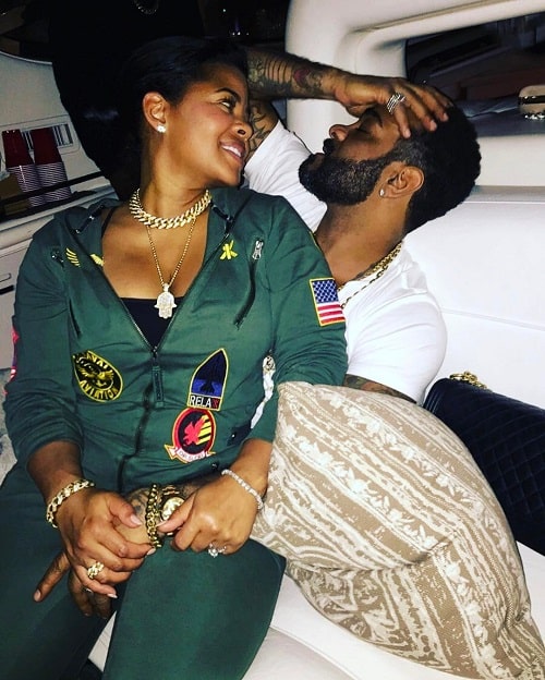 A picture of Chrissy with her husband, Jim.